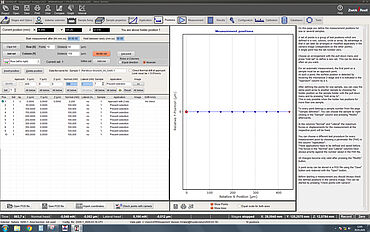 InspectorX hardness testing software: Window for defining the test positions