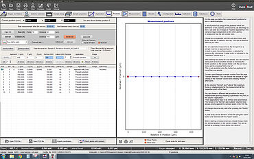 Härte-Software Inspector X: Fenster bei der Definition der Prüfpositionen