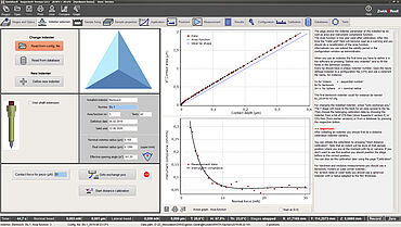 InspectorX hardness testing software – indenter selection