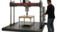 Portal solutions with electromechanical testing actuators Testing actuator in use as a portal testing machine