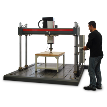 Portaaltestmachine met elektromechanische testcilinder.