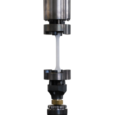 Fixture for high-speed tensile tests on plastics