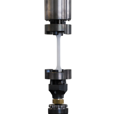 Fixture for high-speed tensile tests on plastics