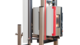 Rubber and elastomer testing system with temperature chamber and lightXtens extensometer