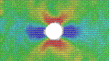 在2D DIC中，矢量图显示主应变方向