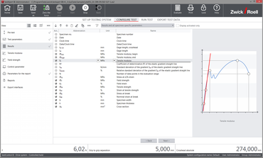 Result selection wizard