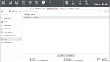 testXpert의 보고서 약식 작성