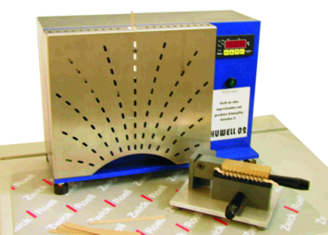 ISO 7263 또는 TAPPI T 809에 따른 골심지 시험(CMT)을 위한 종이 시편 준비용 플루터