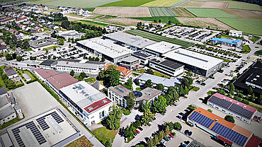 Over ZwickRoell: De ZwickRoell GmbH & Co. KG campus in Ulm