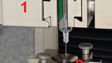 Syringe testing ISO 11040-4 Annex F Needle penetration test