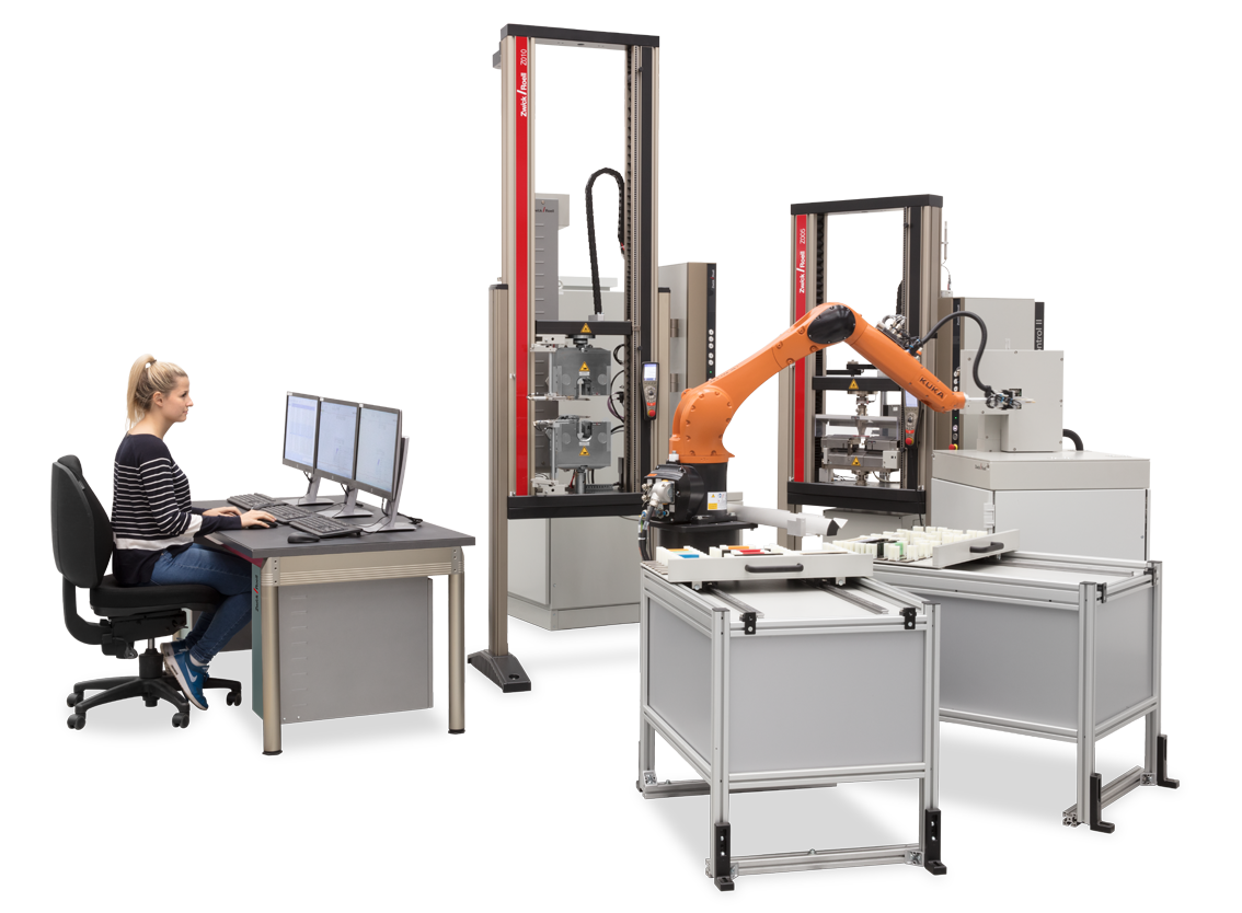 Máquina de ensayos roboTest R para ensayos automatizados de metales