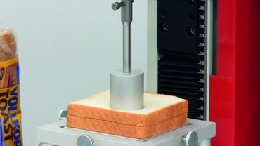 特殊壓頭 – 根據AACC開花硬度標準測定麵包的強度
